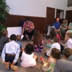 Children's sermon during worship